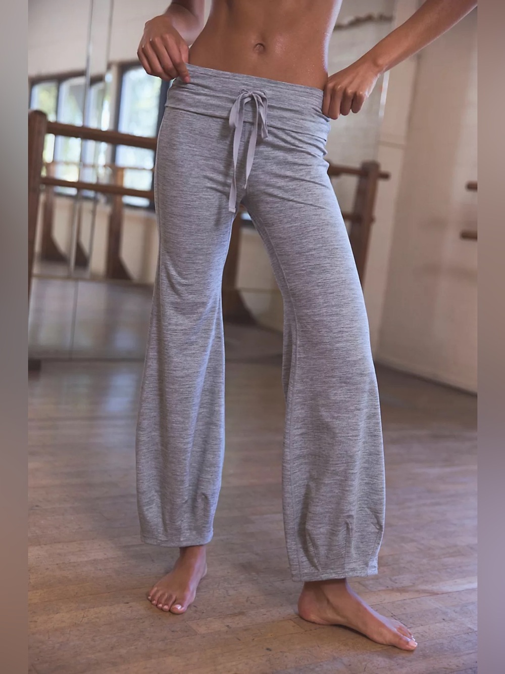 Free People Quick Step Heather Bubble Pants Size Medium